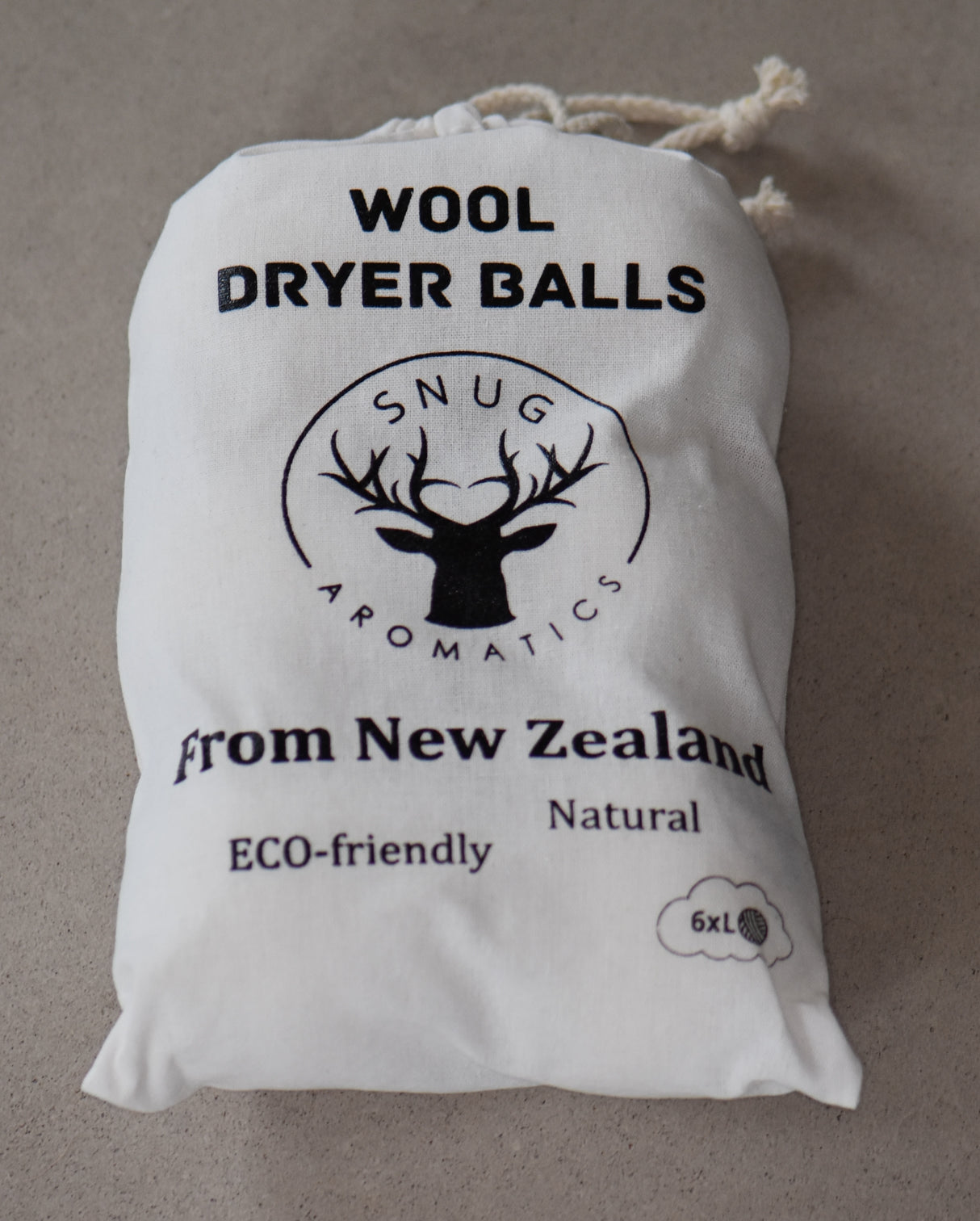 Bag of 6 Wool dryer balls