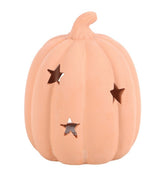 Terracotta pumpkin tea light holder and 6 aromatherapy tea lights.
