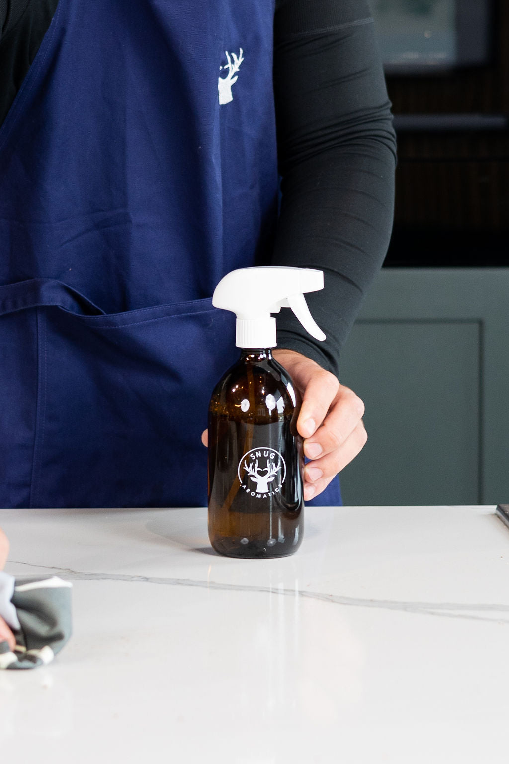 500ml Glass Bottle with Trigger Spray Lid