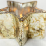Starry Nights tea light holder with tea light.