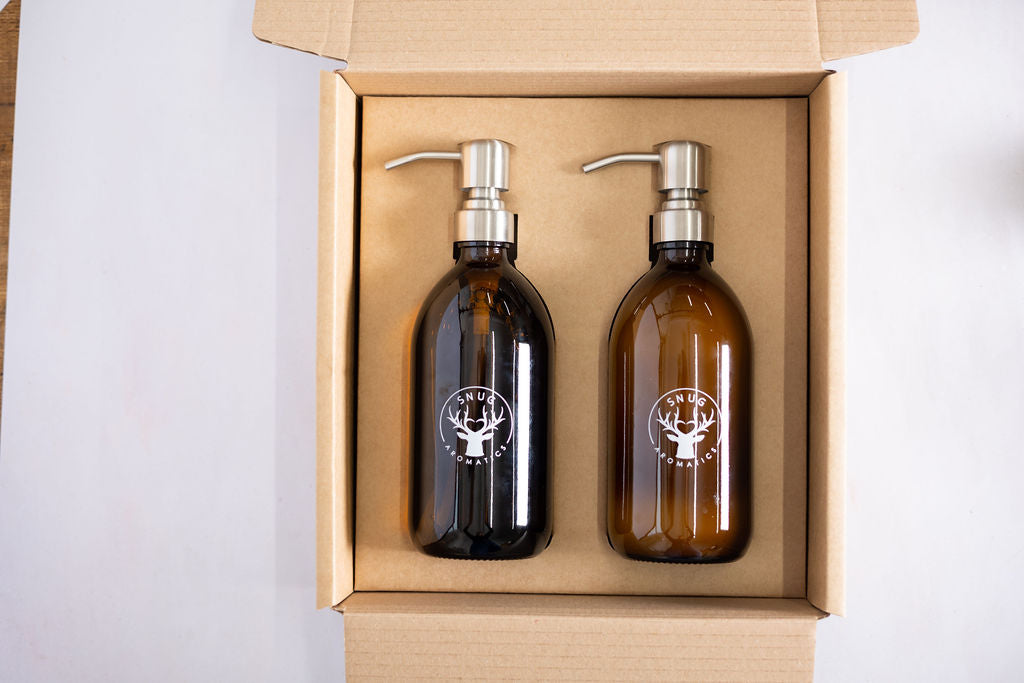 Verbena hair and body wash and hair conditioner gift set
